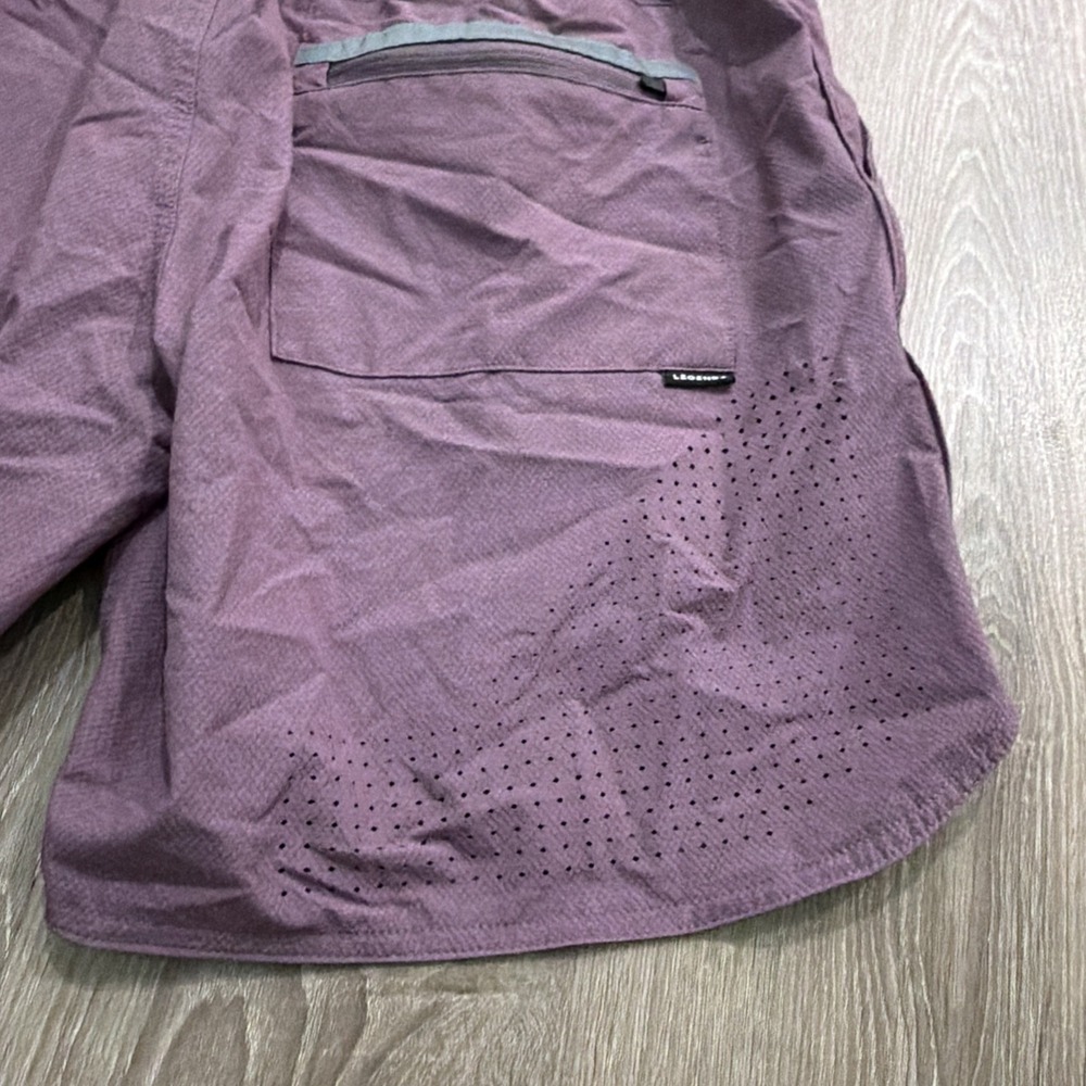 Legends Luka Shorts Mens Medium Purple 8" Gym Workout Stretch - Picture 8 of 8
